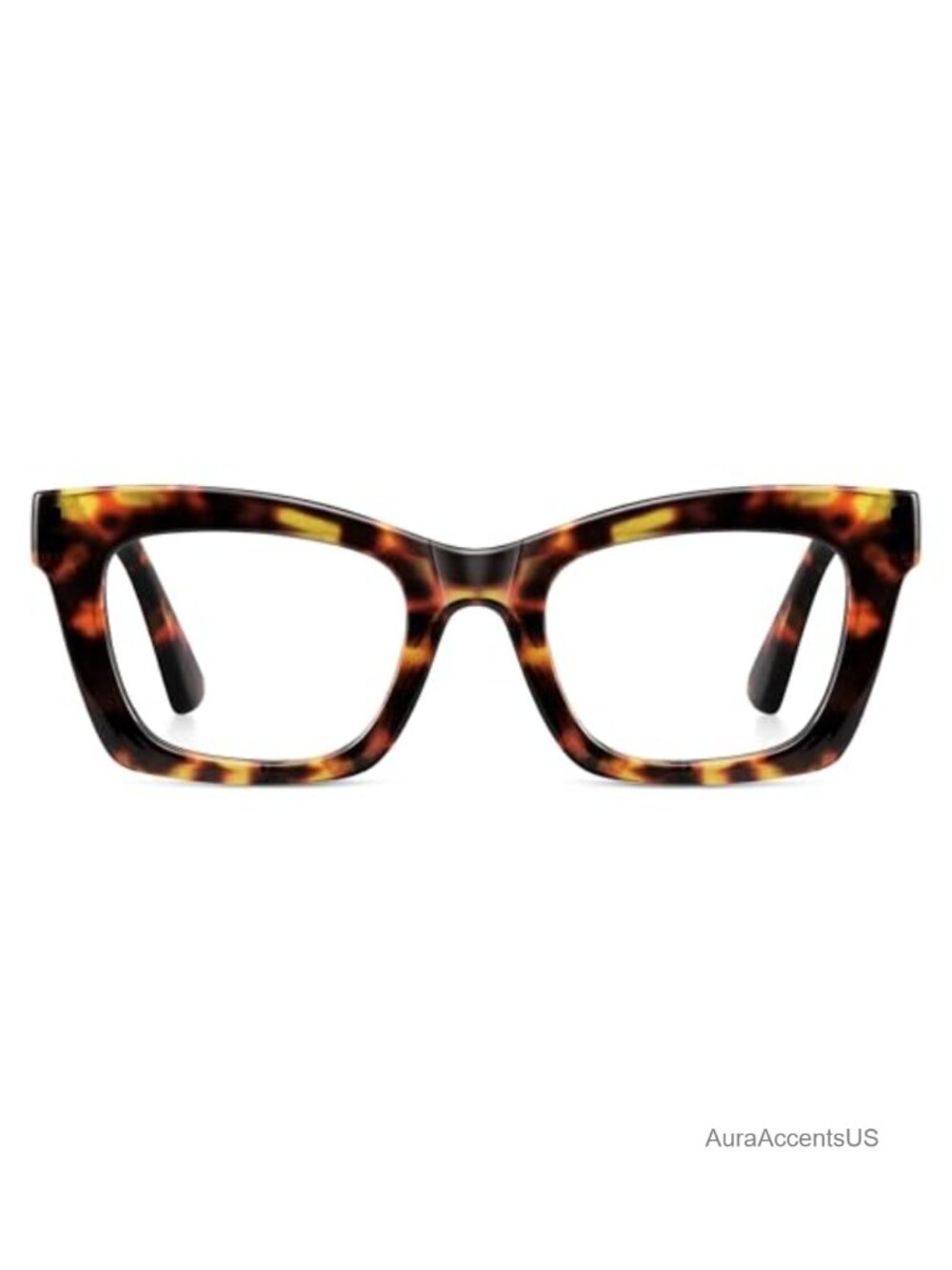 Blue Light Blocking Reading Glasses Square Frame Spring Hinge